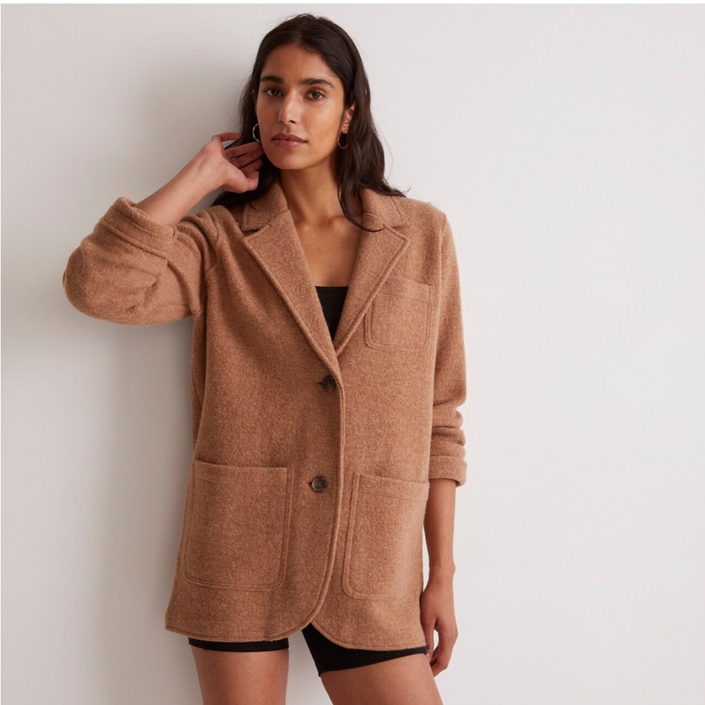 Boiled Wool Sweater Blazer